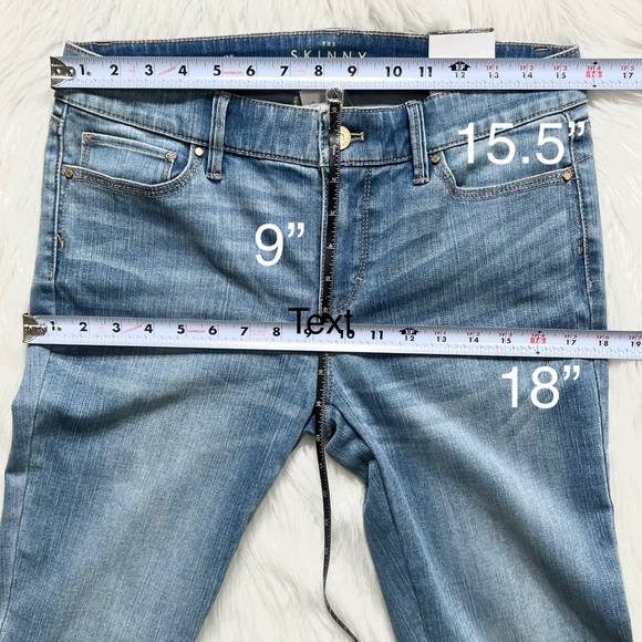 SOLD-NWT White House Black Market Embellished Skinny Jeans Size 6 Long Length - Picture 10 of 11